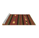 Sideview of Machine Washable Oriental Brown Traditional Rug, wshcon513brn