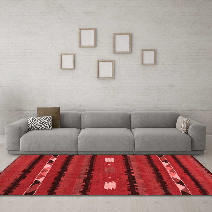 Traditional Red Washable Rugs