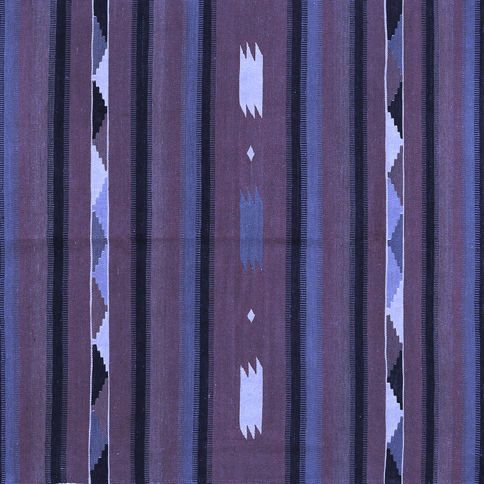 Square Oriental Blue Traditional Rug, con513blu