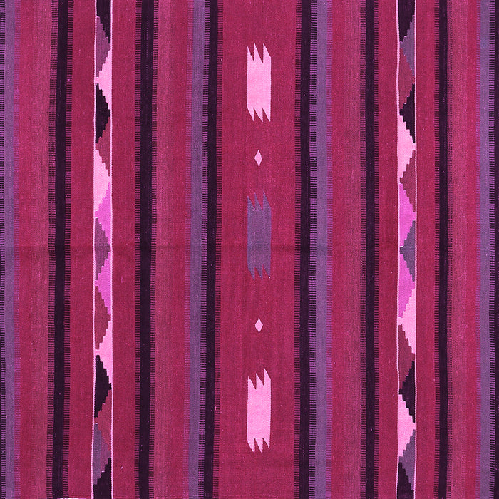 Square Oriental Pink Traditional Rug, con513pnk