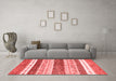 Contemporary Red Washable Rugs