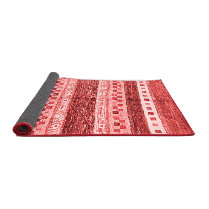 Abstract Red Contemporary Area Rugs