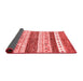 Abstract Red Contemporary Area Rugs