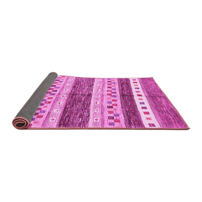 Sideview of Abstract Pink Contemporary Rug, con514pnk