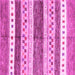 Square Abstract Pink Contemporary Rug, con514pnk