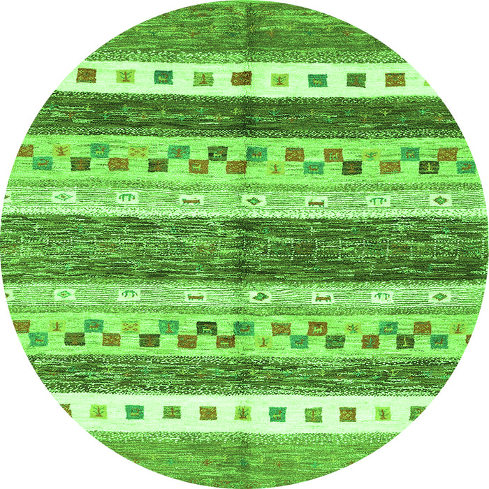 Machine Washable Abstract Green Contemporary Area Rugs, wshcon514grn