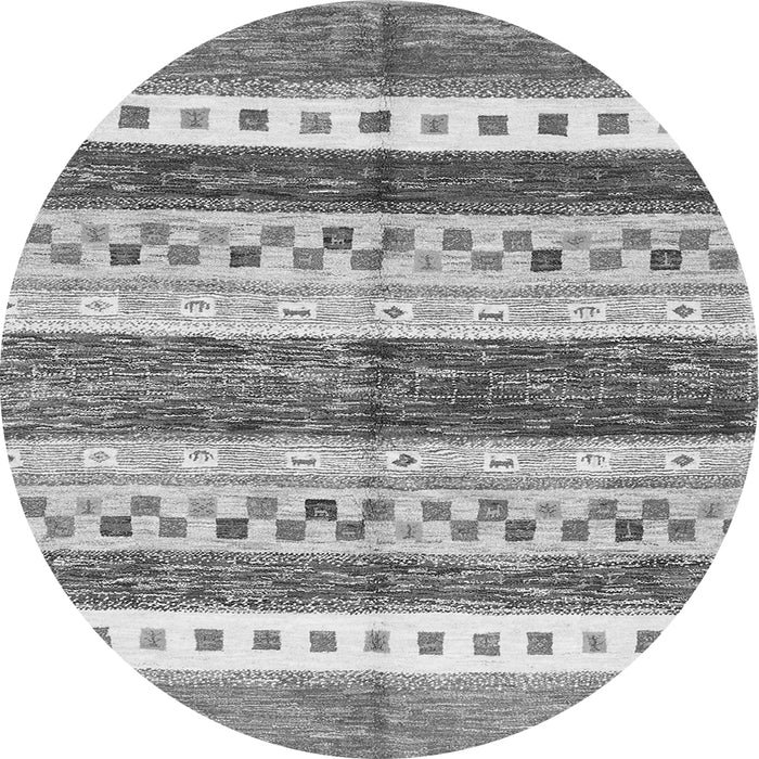 Machine Washable Abstract Gray Contemporary Rug, wshcon514gry