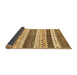 Sideview of Abstract Brown Contemporary Rug, con514brn