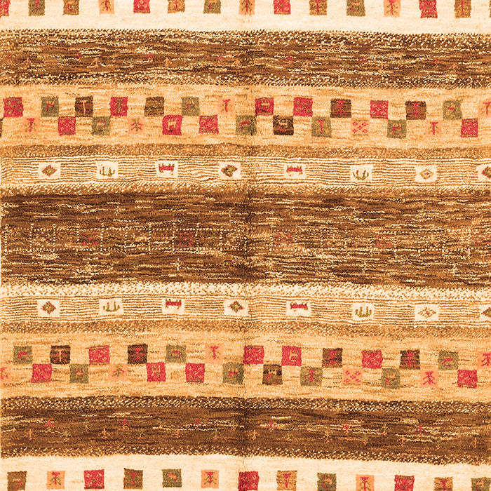 Abstract Orange Contemporary Rug, con514org