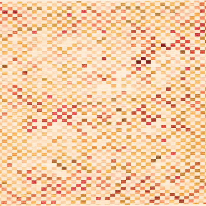 Round Machine Washable Abstract Orange Contemporary Area Rugs, wshcon515org