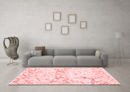 Contemporary Red Washable Rugs