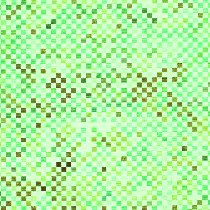 Serging Thickness of Machine Washable Abstract Green Contemporary Area Rugs, wshcon515grn