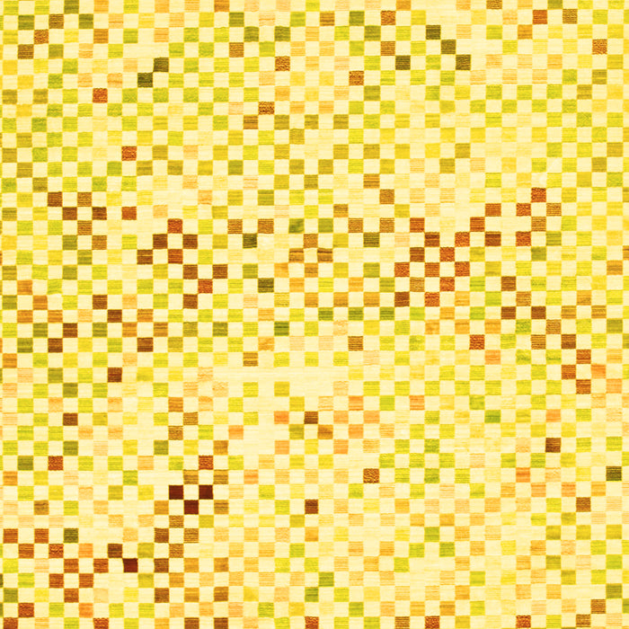 Abstract Yellow Contemporary Rug, con515yw