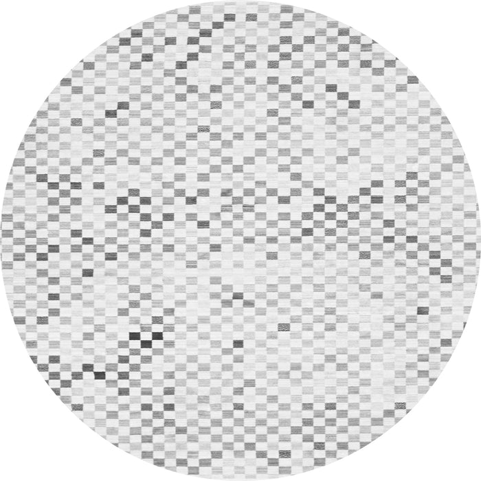 Square Abstract Gray Contemporary Rug, con515gry