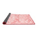 Abstract Red Contemporary Area Rugs