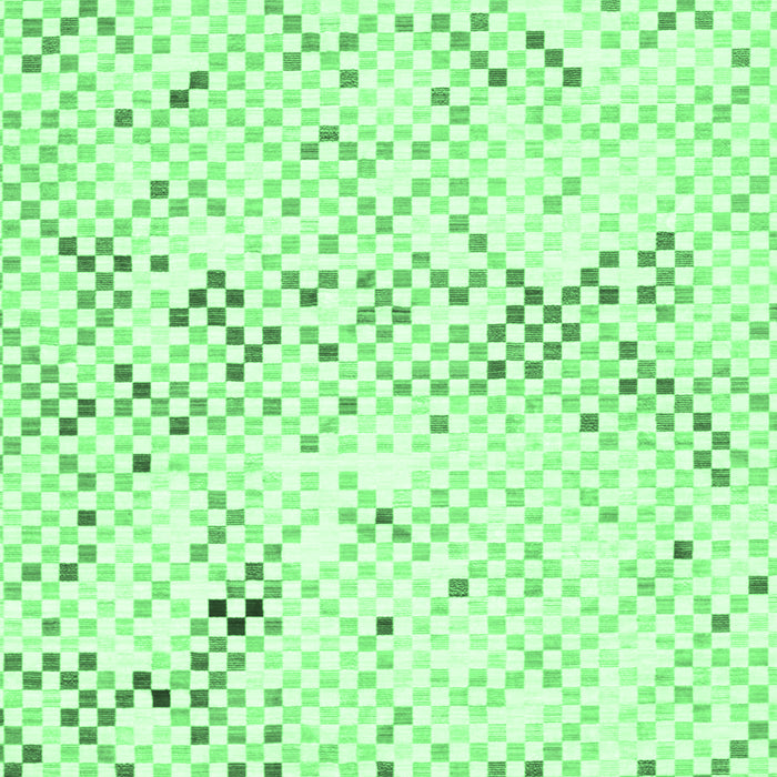 Machine Washable Abstract Emerald Green Contemporary Area Rugs, wshcon515emgrn