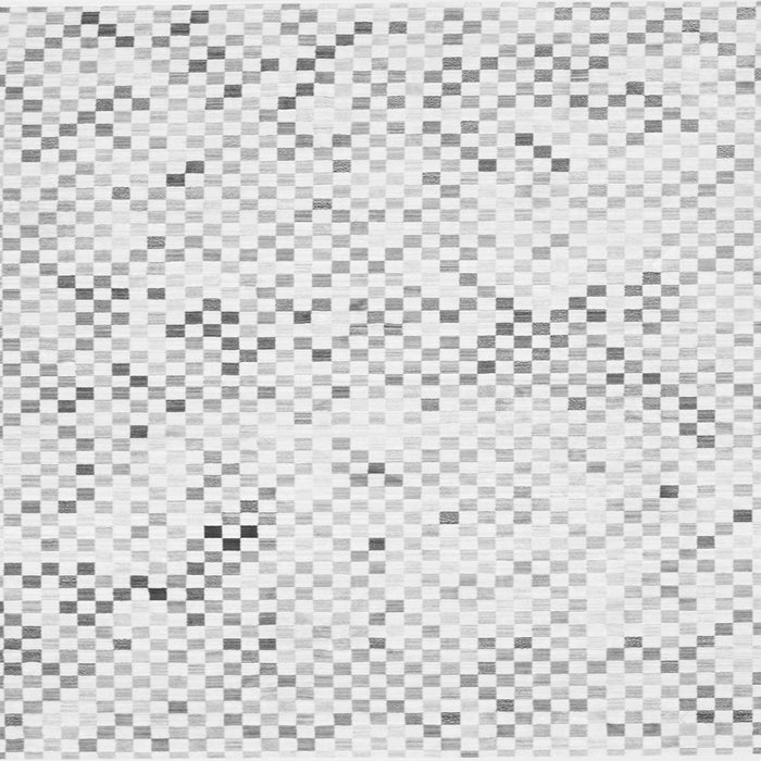 Round Machine Washable Abstract Gray Contemporary Rug, wshcon515gry