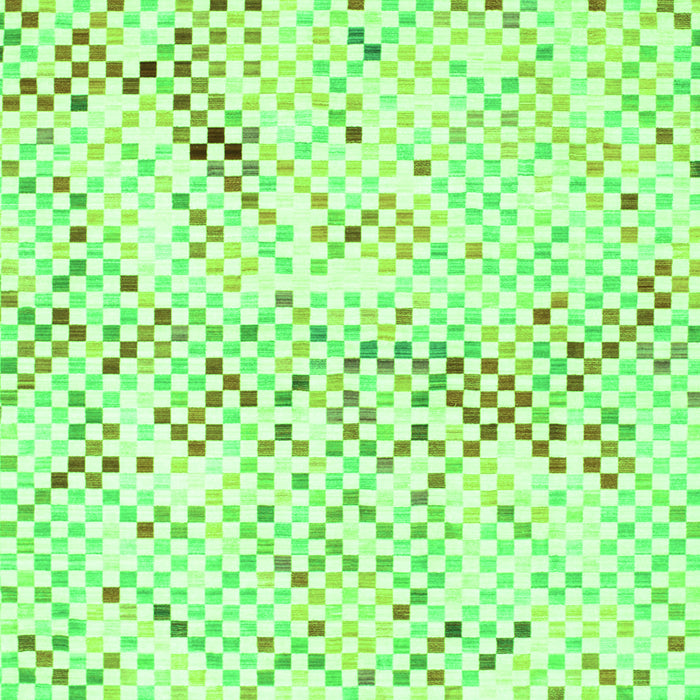 Serging Thickness of Machine Washable Abstract Green Contemporary Area Rugs, wshcon516grn