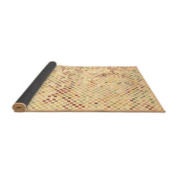 Sideview of Abstract Brown Contemporary Rug, con516brn