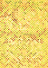 Abstract Yellow Contemporary Rug, con516yw