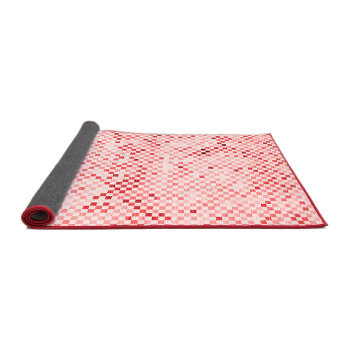 Abstract Red Contemporary Area Rugs