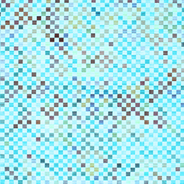 Abstract Light Blue Contemporary Rug, con516lblu