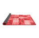 Patchwork Red Transitional Area Rugs