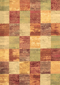 Patchwork Brown Transitional Rug, con517brn