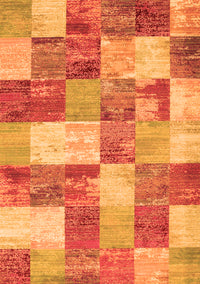 Patchwork Orange Transitional Rug, con517org