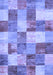 Patchwork Blue Transitional Rug, con517blu