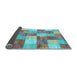 Sideview of Patchwork Light Blue Transitional Rug, con517lblu