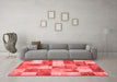 Transitional Red Washable Rugs