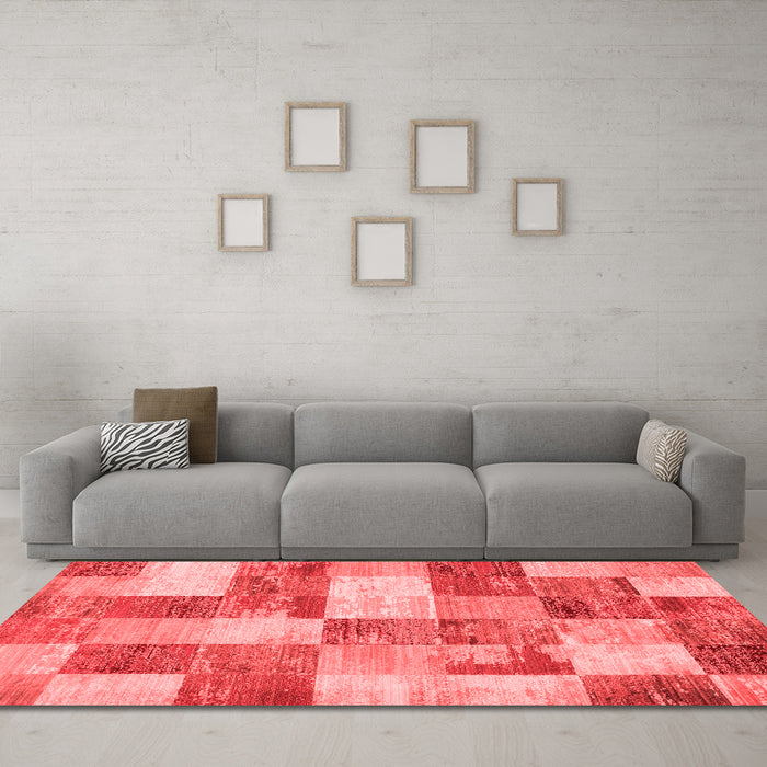 Transitional Red Washable Rugs