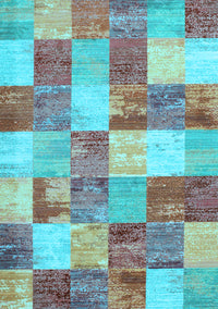 Patchwork Light Blue Transitional Rug, con517lblu