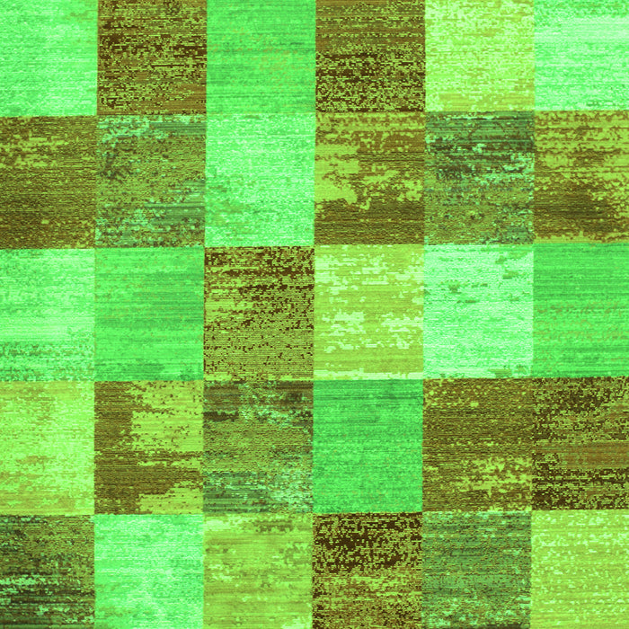 Patchwork Green Transitional Rug, con517grn