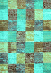 Patchwork Turquoise Transitional Rug, con517turq