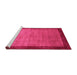 Sideview of Machine Washable Abstract Pink Contemporary Rug, wshcon518pnk