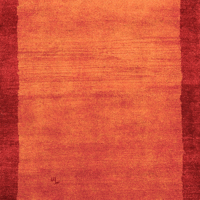 Serging Thickness of Machine Washable Abstract Orange Contemporary Area Rugs, wshcon518org