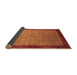 Sideview of Abstract Brown Contemporary Rug, con518brn