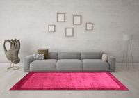 Machine Washable Abstract Pink Contemporary Rug, wshcon518pnk