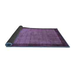 Sideview of Abstract Blue Contemporary Rug, con518blu