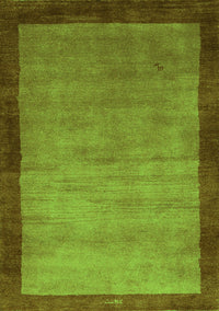 Abstract Green Contemporary Rug, con518grn