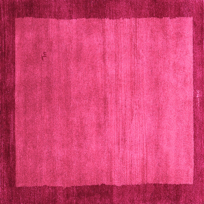 Square Machine Washable Abstract Pink Contemporary Rug, wshcon518pnk