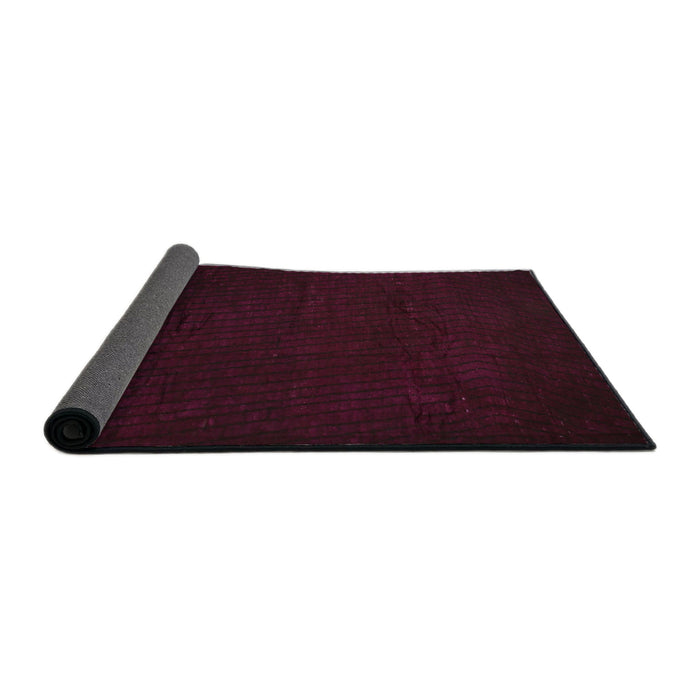 Thickness of Contemporary Deep Red Modern Rug, con519