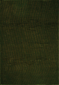 Abstract Green Contemporary Rug, con519grn