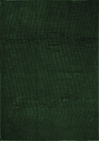 Abstract Emerald Green Contemporary Rug, con519emgrn