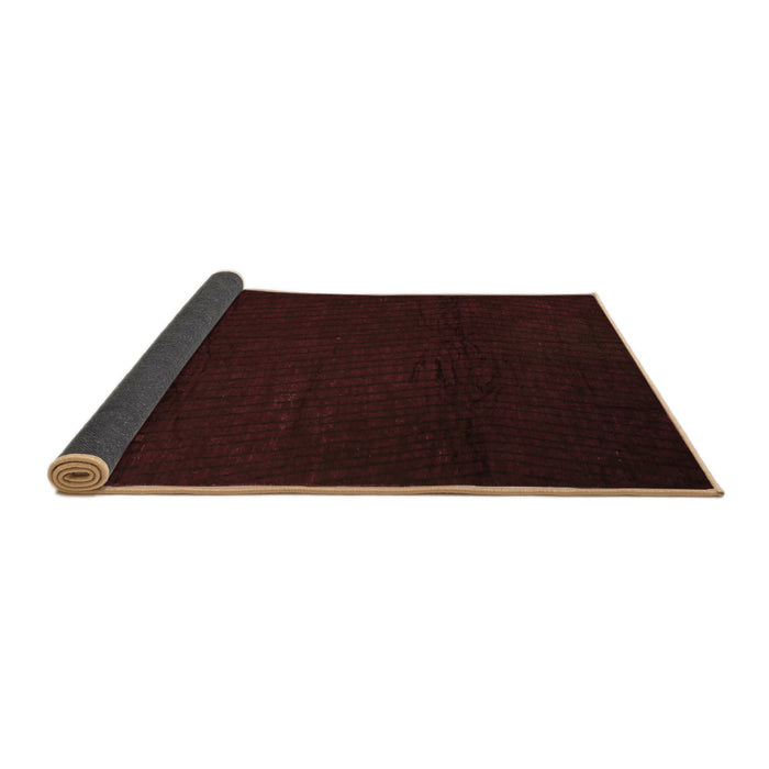 Sideview of Abstract Brown Contemporary Rug, con519brn
