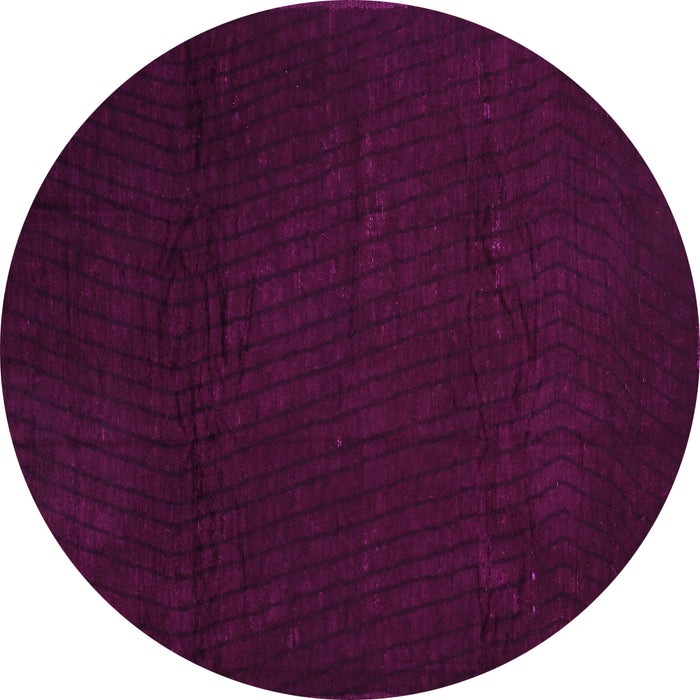 Round Abstract Pink Contemporary Rug, con519pnk