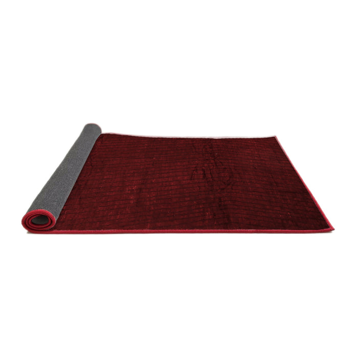 Abstract Red Contemporary Area Rugs
