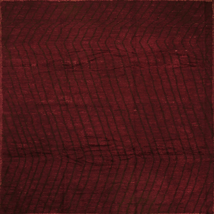 Serging Thickness of Abstract Orange Contemporary Rug, con519org